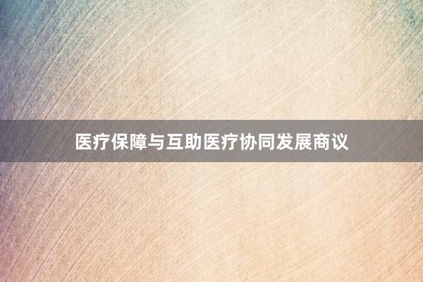 医疗保障与互助医疗协同发展商议