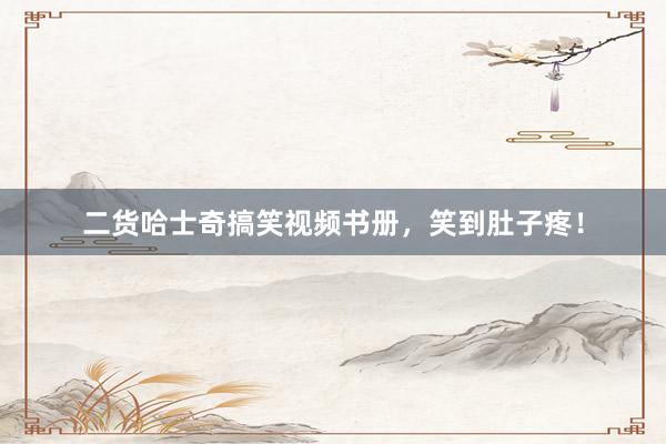 二货哈士奇搞笑视频书册，笑到肚子疼！